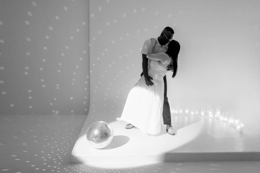 Surprise wedding proposal in studio at Jax Mini Sessions Studio