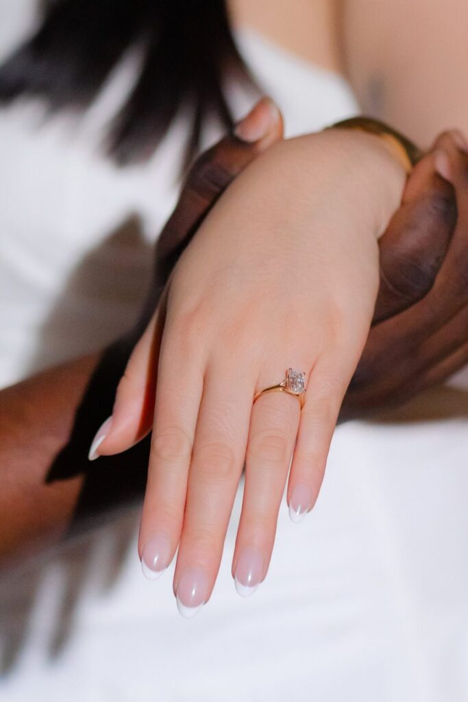 Surprise wedding proposal in studio at Jax Mini Sessions Studio