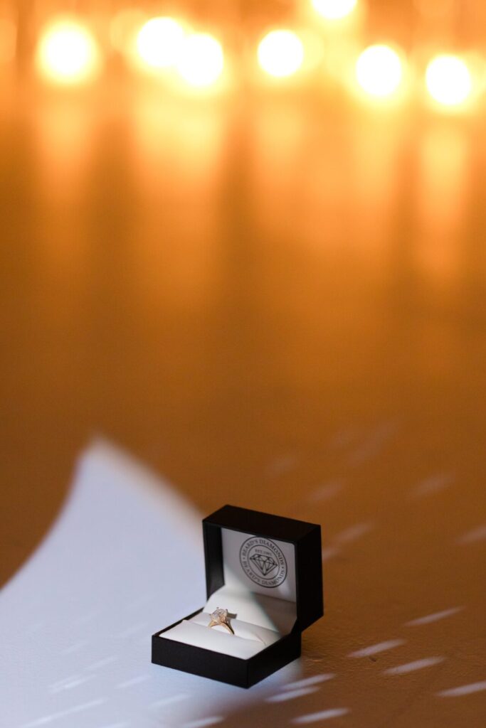 Surprise wedding proposal in studio at Jax Mini Sessions Studio