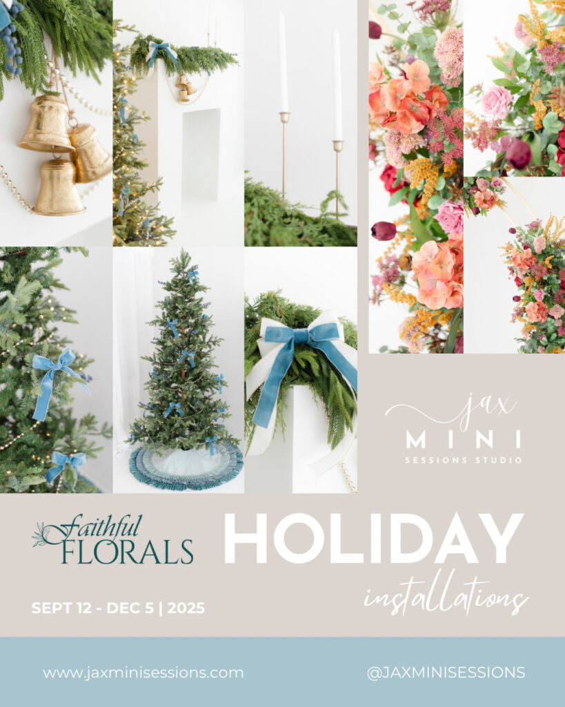 Jax Mini Sessions Studio Holiday Photo Session Decor
